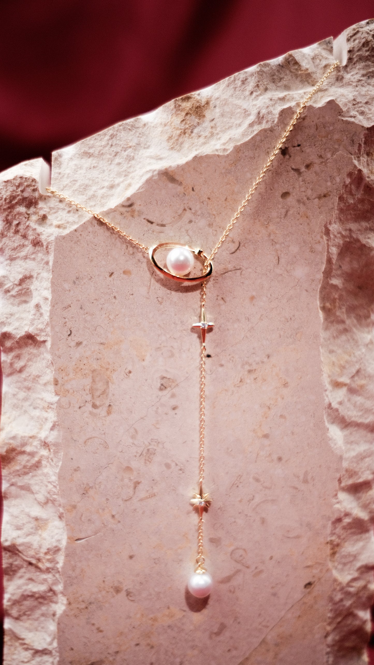 Solstice Pearl Drop Necklace