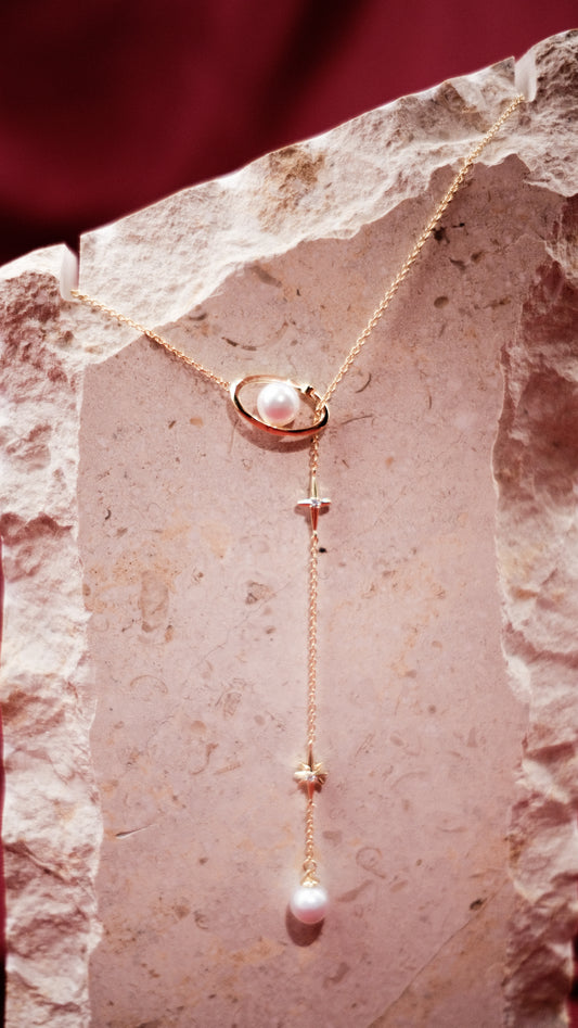 Solstice Pearl Drop Necklace