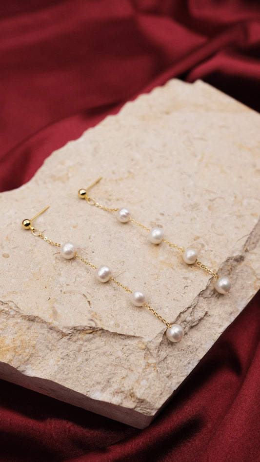 Aurora Pearl Drop Earrings