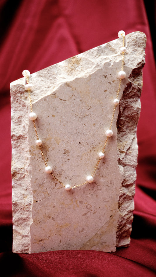 Aurora Pearl Drop Necklace