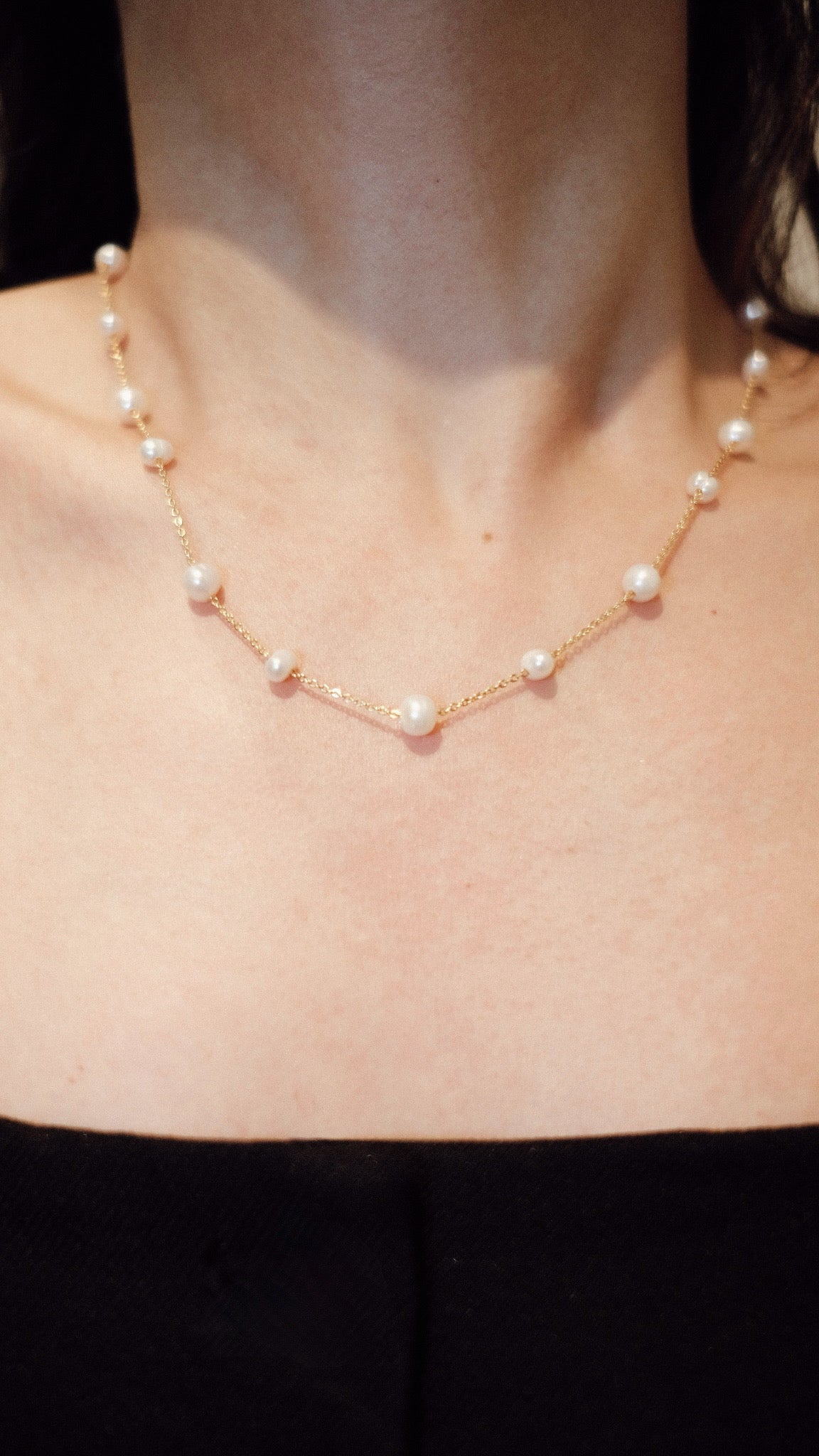 Aurora Pearl Drop Necklace