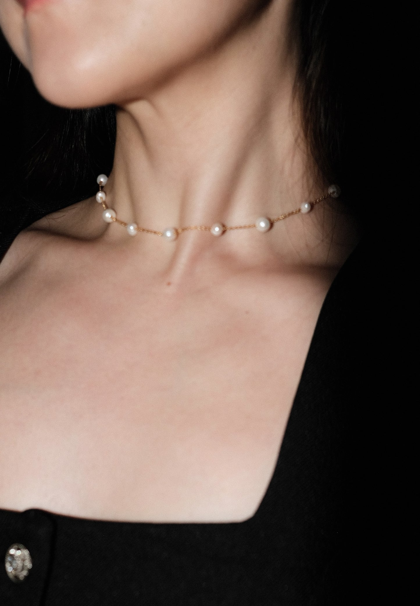 Aurora Pearl Drop Necklace