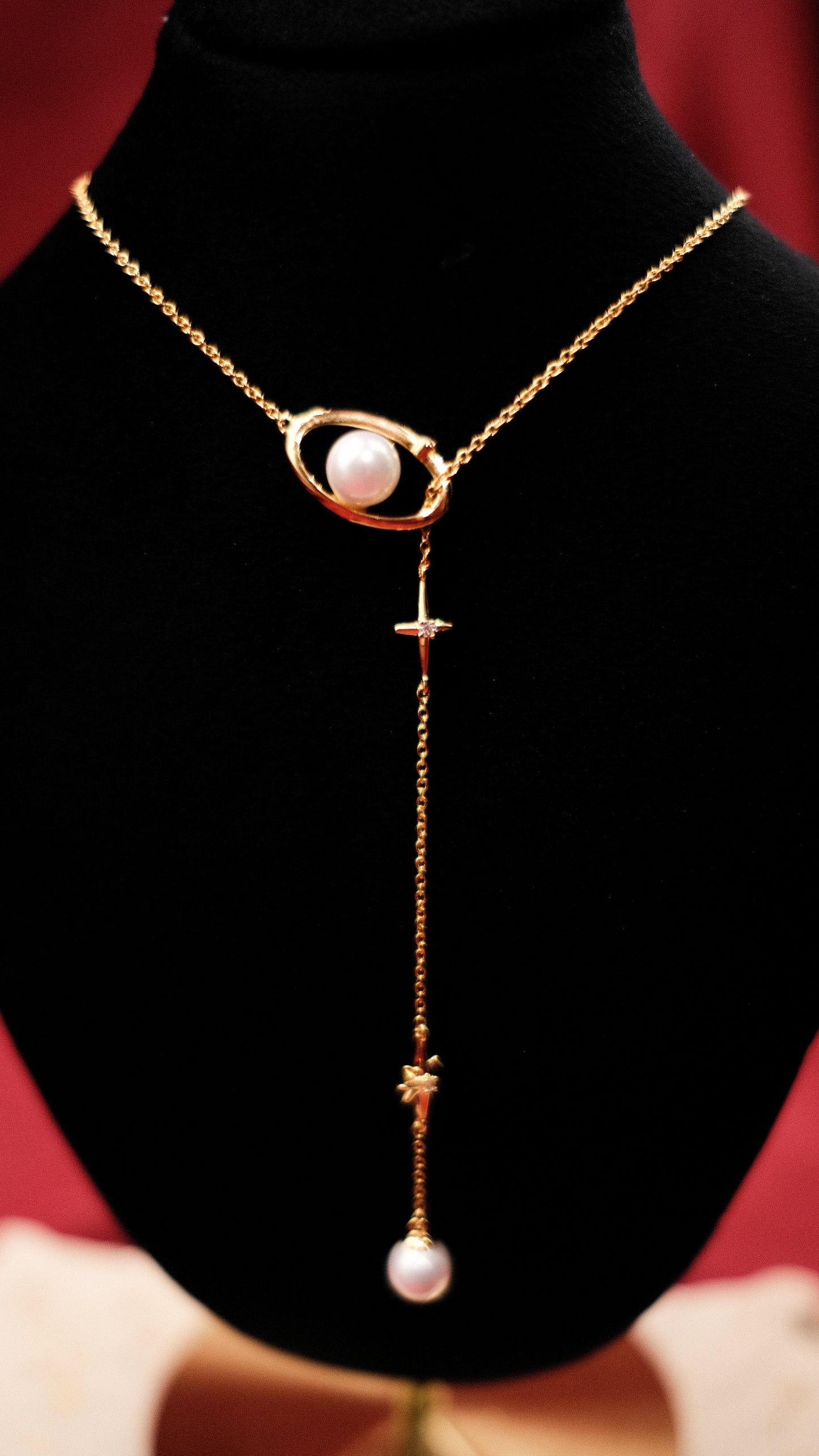 Solstice Pearl Drop Necklace