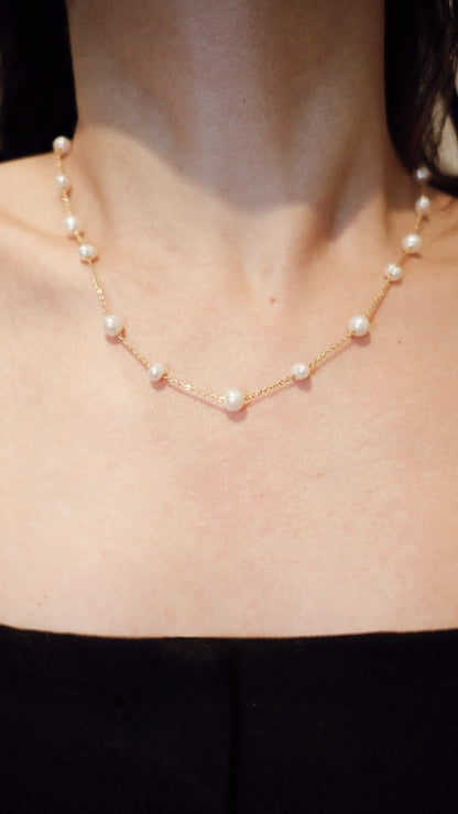 Aurora Pearl Drop Necklace